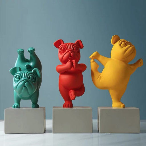 Resin Showpieces - Yoga dogs - eazy wagon