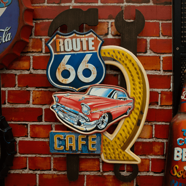 Retro Wall Decor - Route 66 Cafe - eazy wagon
