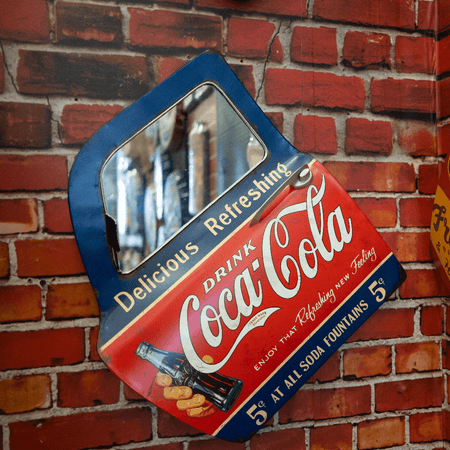 Retro Wall Décor With Mirror - Coca Cola - eazy wagon