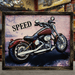 Retro Wall Frame -Harley Davidson’s FatBoy - eazy wagon