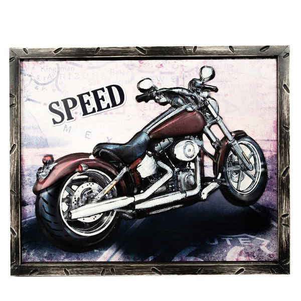 Retro Wall Frame -Harley Davidson’s FatBoy - eazy wagon