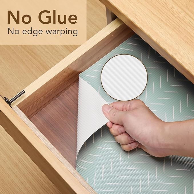 Shelf Liners for Kitchen Plastic - Green Line