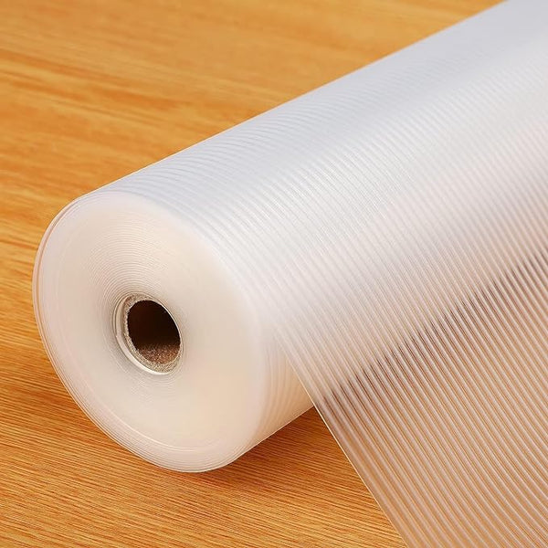 Shelf Liners for Kitchen Plastic - Transparent White