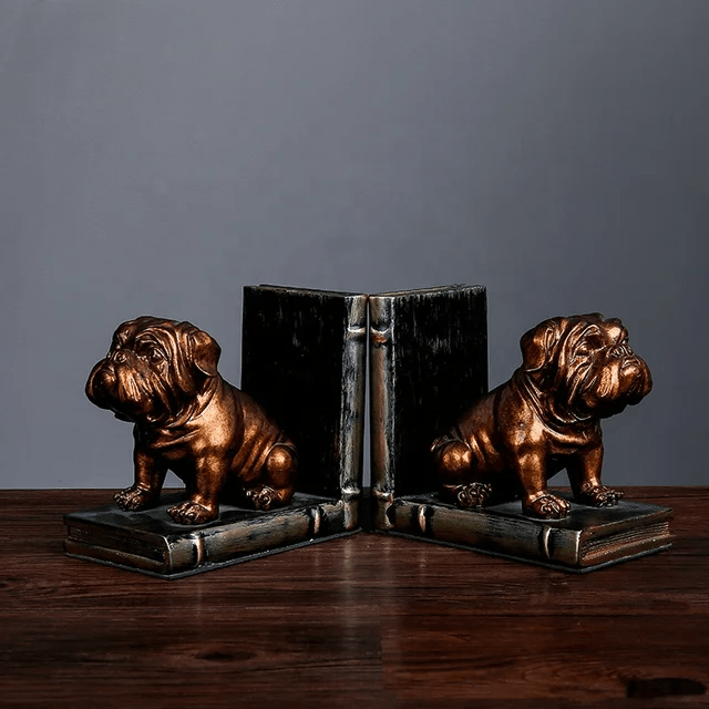 Table Pieces - Bull Dog Bookends