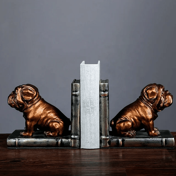 Table Pieces - Bull Dog Bookends