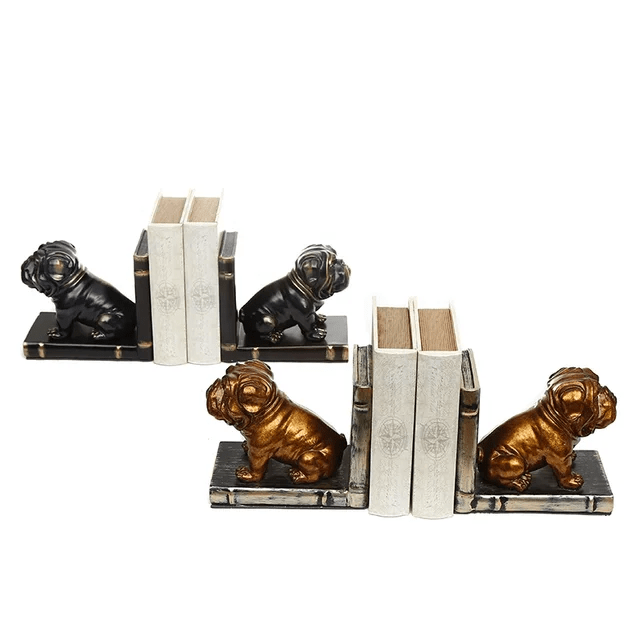 Table Pieces - Bull Dog Bookends