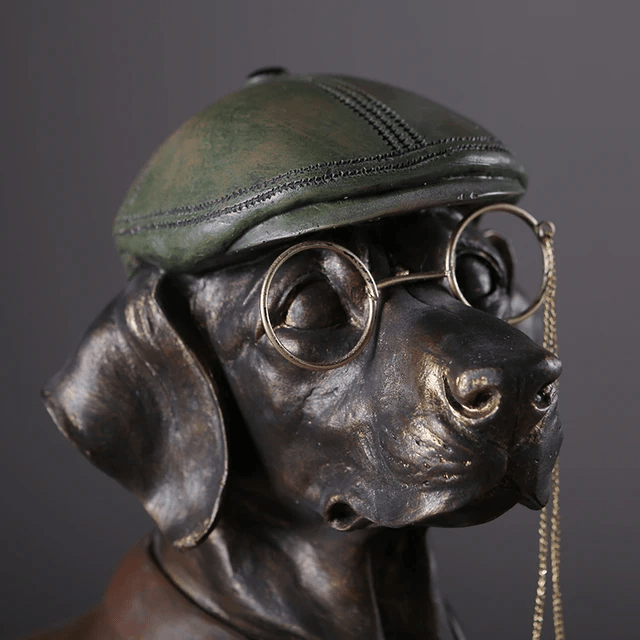 Table pieces - Dog watcher Figurine