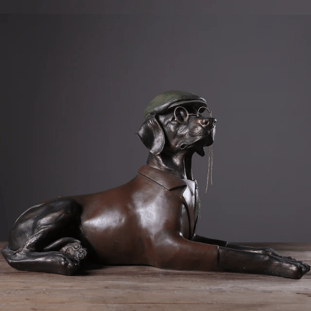 Table pieces - Dog watcher Figurine