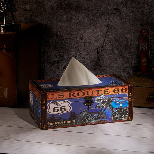 Tissue boxes - Blue Route 66 - eazy wagon