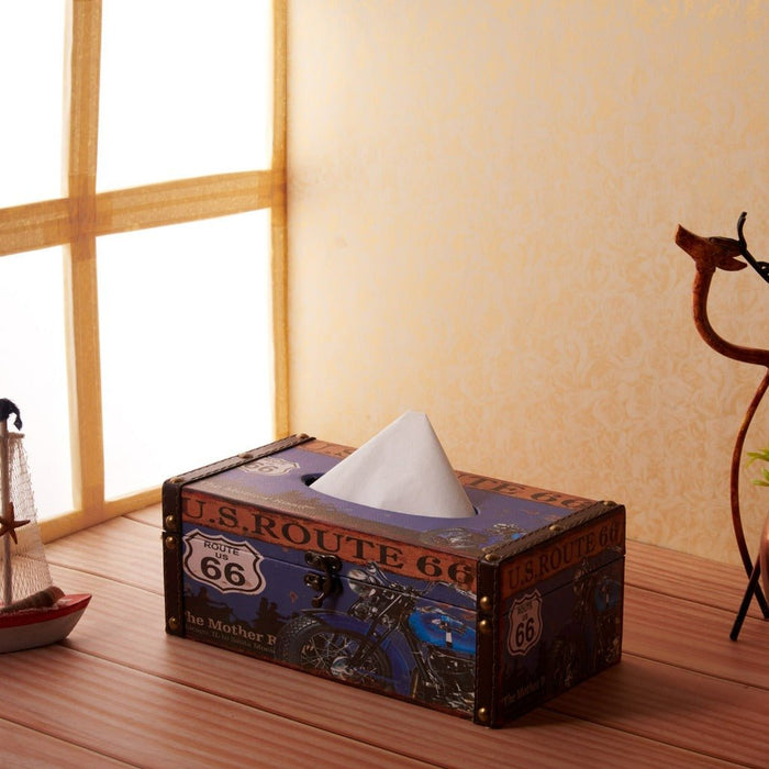 Tissue boxes - Blue Route 66 - eazy wagon