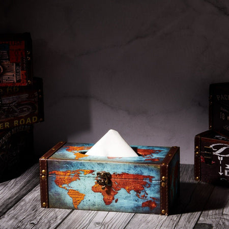 Tissue boxes - World Map - eazy wagon