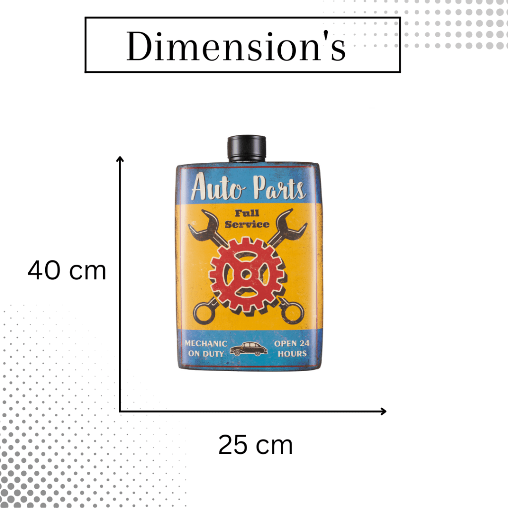 Whiskey Bottle Wall Decor - Auto Parts