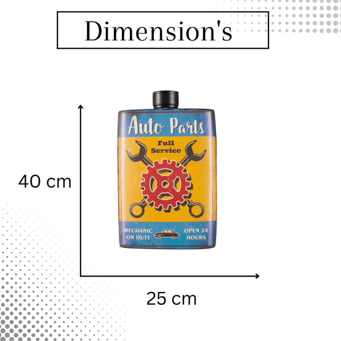 Whiskey Bottle Wall Decor - Auto Parts
