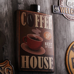 Whiskey Bottle Wall Decor - Coffee House